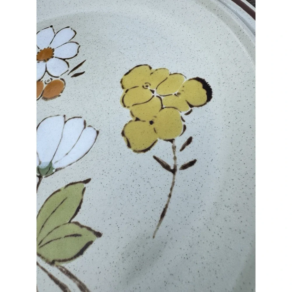 Floral Expressions Summertime Dinner Plates Set of 2 Japan Heartside Stoneware 1